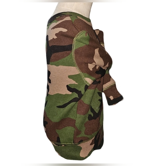 Polo Ralph Lauren Camo Sweatshirt Toddler Boys Green Brown Crew Pullover Sz 2T - Picture 5 of 9